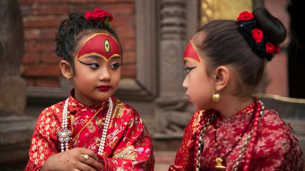 Observe Kumari, the Living Goddess in nepal