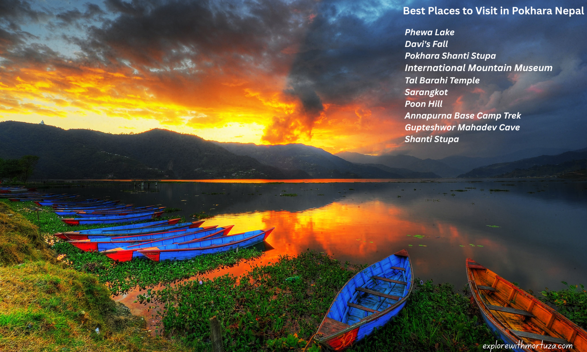 tourist attraction in Pokhara Nepal