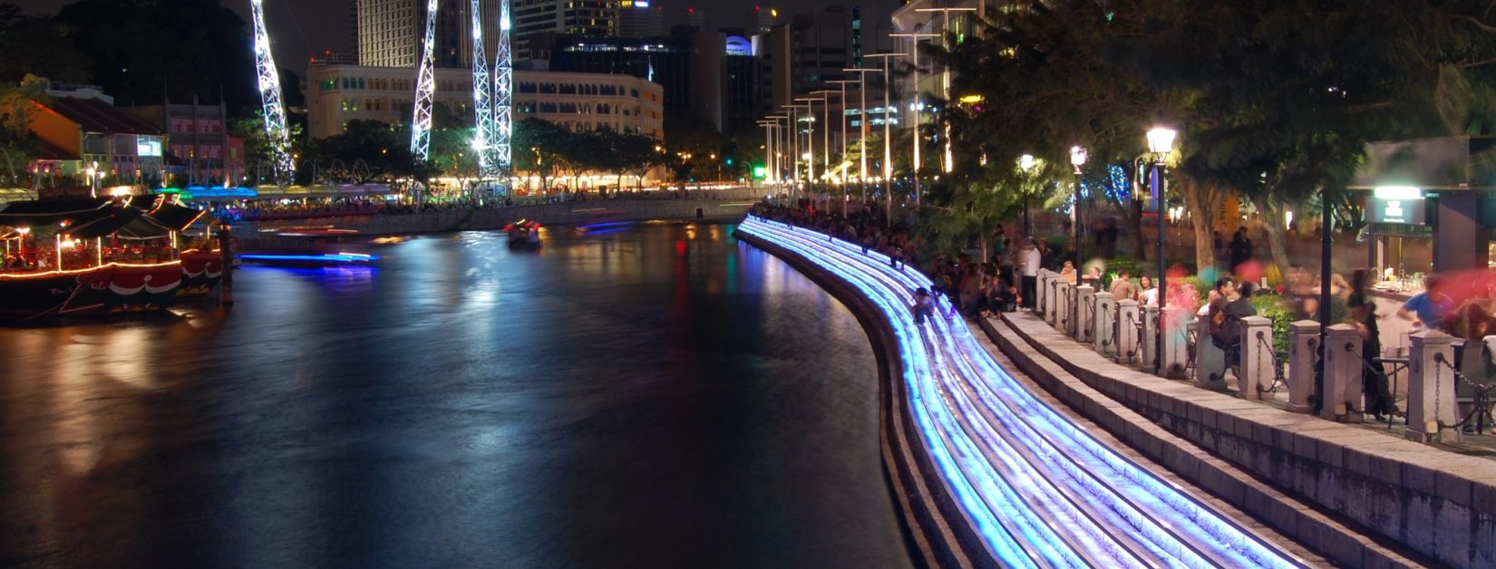 Singapore River at Clarke Quay and Central