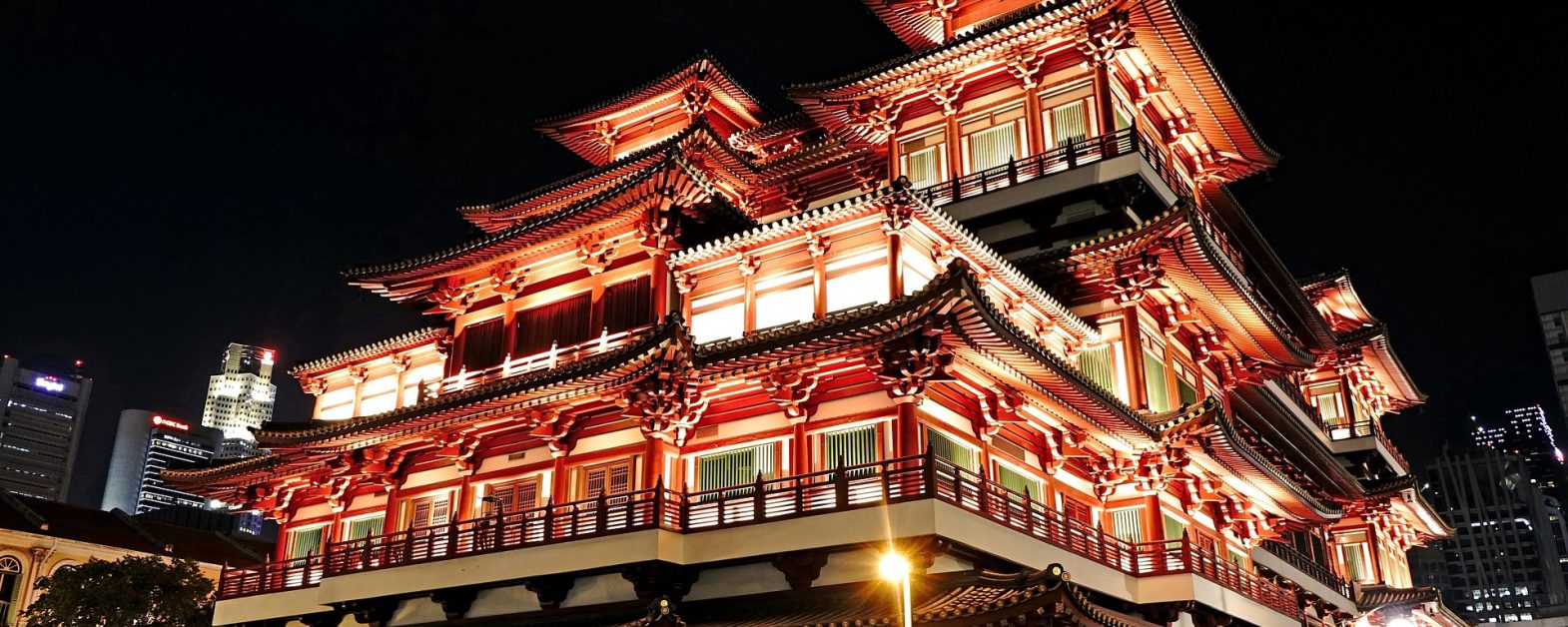 Famous Chinese temple in Singapore
