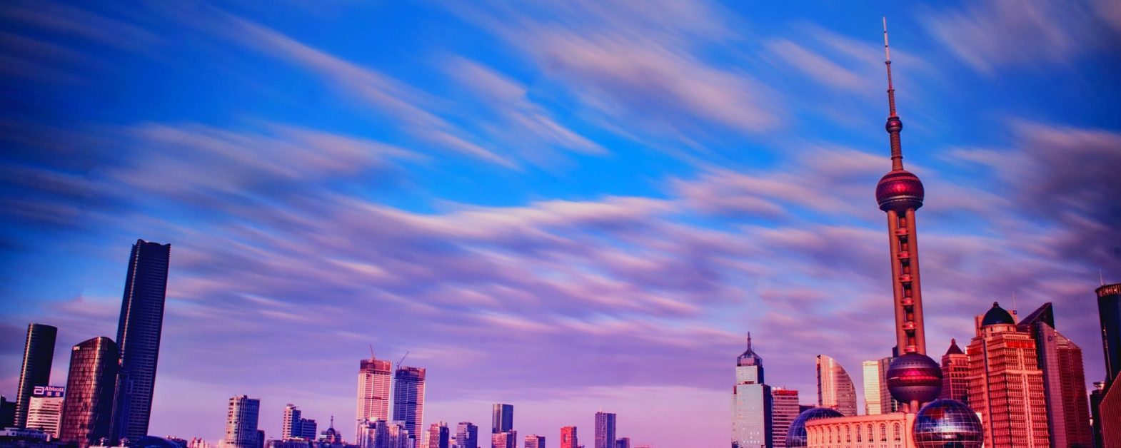 Evening beauty in shanghai China